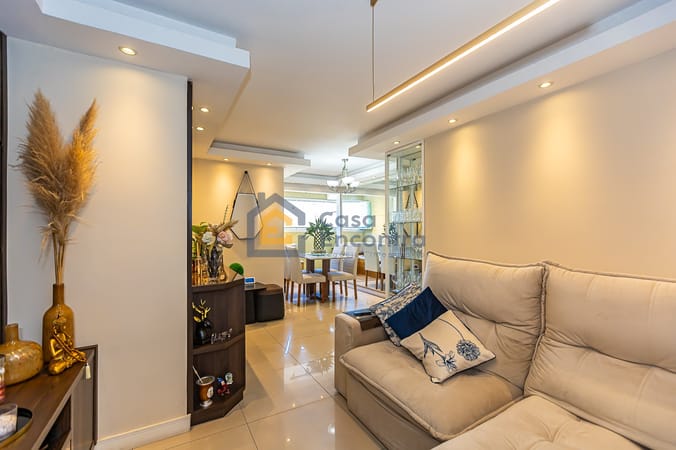 Porteira Fechada. Apartamento de 2 quartos, sacada integrada -  Condomínio Grand Chateau