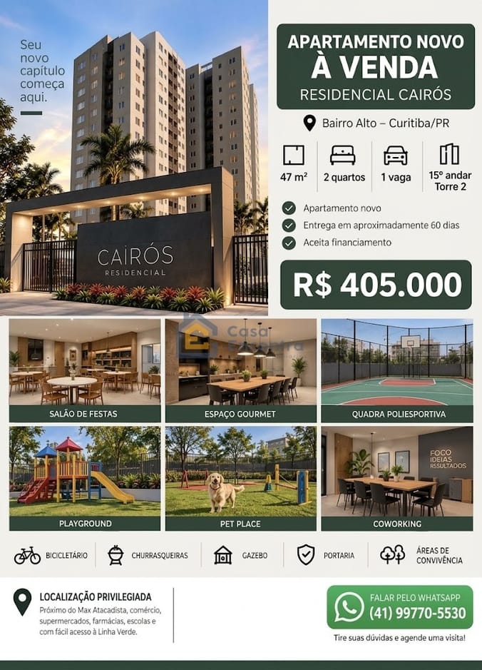 Bairro Alto Apartamento 2 Quartos Residencial Caíros