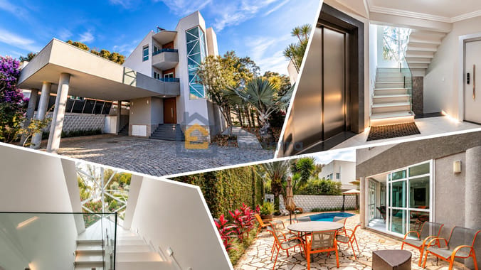 Casa Nova, mobiliada com 4 Suítes e Elevador no Pinewoods - Pinhais