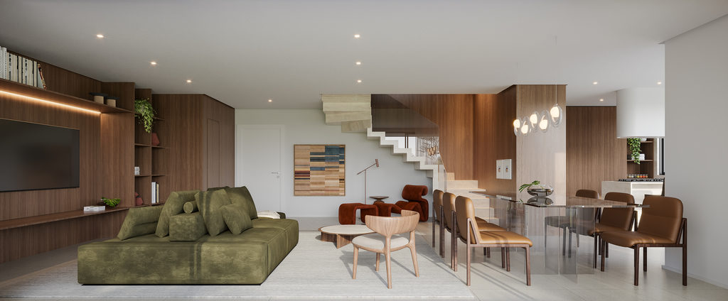 Cobertura duplex 231m² Living
