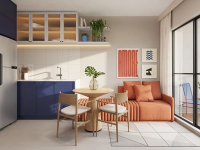 1Q LIVING + COZINHA
