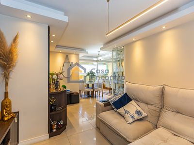 Porteira Fechada. Apartamento de 2 quartos, sacada integrada -  Condomínio Grand Chateau — 2 dormitórios, 56 m², Pinhais/PR